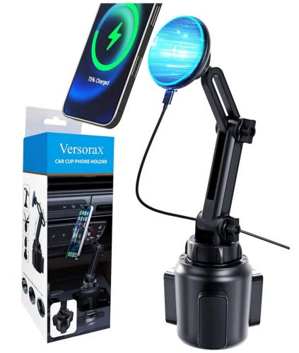 רק 27.8$/91 ש״ח (משלוח חינם בהגעה לסכום כולל של 49$ ומעלה) למטען הרכב המגנטי עם טעינה אלחוטית 15W מבית VersoraX – יציב, מהיר ונוח לשימוש יומיומי!!