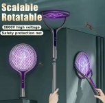 רק 12$/39 ש״ח למחבט יתושים חשמלי 2 ב־1 עם תאורת UV, סוללה נטענת וידית טלסקופית מתכווננת!!