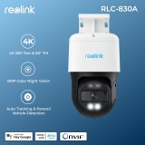רק 86$/314 ש״ח עם הקופון REOLINK1578 למצלמת האבטחה Reolink RLC-830A עם חיישן 8MP 4K ותאורה!! בארץ המחיר 800 ש״ח!!