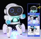 רק 10.4$/32 ש״ח לרובוט צעצוע מוזיקלי לילדים עם תאורת LED צבעונית שרוקד, זז ומשמיע מוזיקה ומספק חוויית משחק מהנה ומלאת תנועה!!