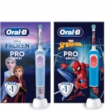 דיל מקומי: רק 99 ש״ח במקום 149 למברשות השיניים החשמלית לילדים Oral-B Vitality Pro Kids החדשות בעיצובי ספיידרמן ופרוזן!!