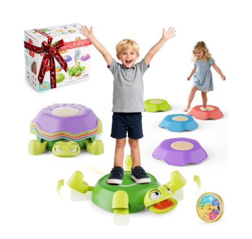 רק 28.9$/92 ש״ח (משלוח חינם בהגעה לסכום כולל של 49$ ומעלה) לערכת אבני קפיצה לילדים Masagotti עם 6 יחידות מונעות החלקה לפיתוח שיווי משקל וקואורדינציה בבית ובחוץ!!