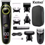 רק 15.6$/50 ש״ח למכונת תספורת מולטיפונקציונלית לגברים מבית Kemei דגם KM‑696 עם מסך דיגיטלי, ראשים מתחלפים, קוצץ אף ואוזניים ואביזרים נלווים!!