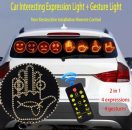 רק 7.6$/25 ש״ח לגאדג׳ט LED חכם לרכב עם שלט – מציג סמלים, מחוות ואייקונים בלחיצת כפתור!!