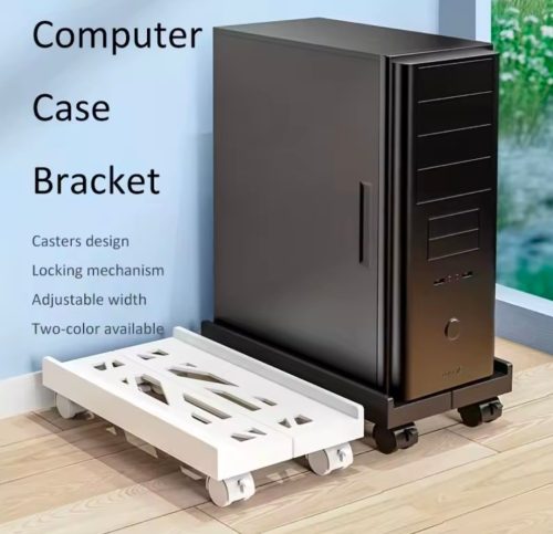 רק 13.2$/40 ש״ח למעמד נייד למארז מחשב עם גלגלים ורוחב מתכוונן שמרים את המחשב מהרצפה, משפר אוורור ומקל על ניקוי והזזה מתחת לשולחן העבודה!!