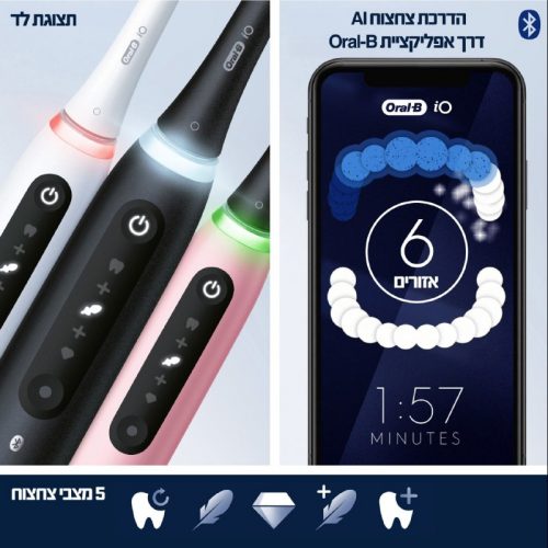 דיל מקומי: הזדמנות שלא מפספסים! מברשת השיניים החשמלית הנטענת Oral-B iO Series 5 המתקדמת במחיר שווה!