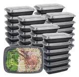 רק 4.6$/15 ש״ח לסט של 10 קופסאות הפלסטיק החד־פעמיות לאחסון מזון (500/750/1,050 מ״ל)!!