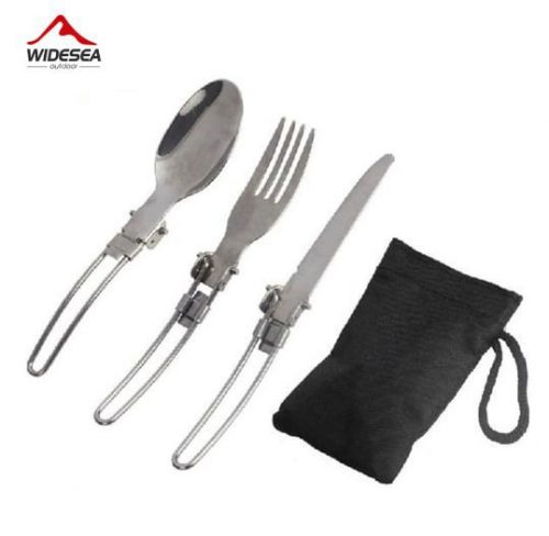 רק 2.8$\10 ש״ח לסט סכו"ם מתקפל מנירוסטה מבית widesea!!