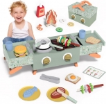 רק 34.4$/113 ש״ח מחיר סופי כולל הכל עד דלת הבית לערכת המנגל מעץ לילדים מבית WyfKyd – משחק תפקידים מושלם לפיתוח יצירתיות, קואורדינציה ודמיון!!