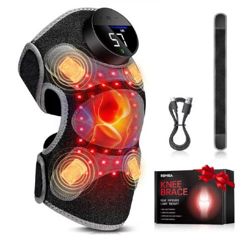 רק 49.9$/159 ש״ח מחיר סופי כולל הכל עד דלת הבית למכשיר טיפול אור אדום לברך ROMISA עם עיסוי ממוקד, אור אדום כפול, רטט מותאם ובקרה חכמה!!