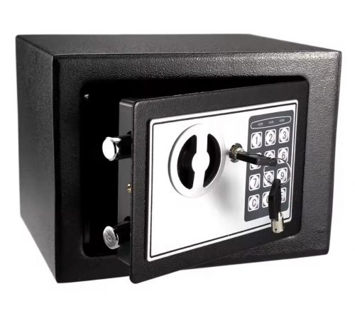 רק 26.5$/86 ש״ח לכספת קומפקטית עם מנעול דיגיטלי – נפתחת בקוד או במפתח, מושלמת לשימוש ביתי או משרדי לאחסון פריטים חשובים בבטחה!!