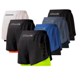 רק 4.7$/14 ש״ח למכנסי ריצה קלים לגברים עם בד נושם שמתייבש במהירות ועיצוב שכבה כפולה לאימון נוח בחדר כושר, ריצה ופעילות ספורטיבית בקיץ!!