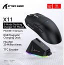 רק 22.2$/71 ש״ח לעכבר גיימינג אלחוטי Attack Shark X11 עם חיישן עוצמתי, טעינה מגנטית, תאורת RGB, שלושה מצבי חיבור וביצועים שמדהימים במחיר מינימלי!!