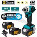 רק 27.7$/89 ש״ח למברגת אימפקט חשמלית עוצמתית מבית Gisam עם מנוע Brushless, מומנט של ‎688Nm‎ ו־8 מצבי מהירות!!