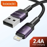 החל מ 1.6$\5.8 ש"ח לכבל הטעינה הנהדר לאייפון Toocki USB Lightning Cable!!