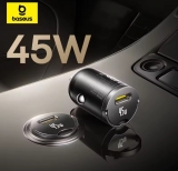 רק 11$/35 ש״ח למטען הרכב הקומפקטי והעוצמתי 45W מבית Baseus כולל כבל USB-C איכותי!!
