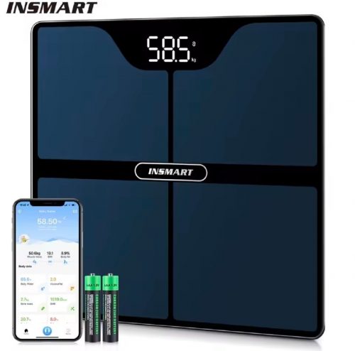 רק 15.4$/49 ש״ח למשקל חכם דיגיטלי מבית INSMART – מודד אחוזי שומן, BMI, מסת שריר ועוד, עם סנכרון מלא לאפליקציה ותמיכה במשקל עד 180 ק"ג!!