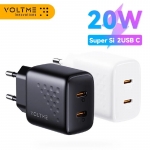 לחטוף!! רק 2.7$\10 ש"ח למטען הקיר המהיר VOLTME USB Type C Charger 20W!! 