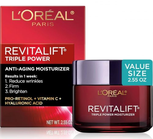 רק 26.9$/86 ש״ח (משלוח חינם בהגעה ל49$ ומעלה) לקרם האנטיאייג'ינג L'Oreal Revitalift עם רטינול חומצה היאלורונית וויטמין C!!
