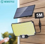 רק 9.9$/32 ש״ח למנורה הסולארית החיצונית עם חיישן תנועה (234/318/348 לדים)!!