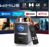 רק 94.1$/297 ש״ח למקרן WiMiUS חכם עם 600ANSI, רזולוציית 1080P, תמיכה ב־4K, רמקולים Dolby ו־Auto Keystone – פתרון קולנוע ביתי נייד!!