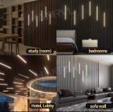 רק 30.9$/99 ש״ח לסט תאורת LED לפאנל עץ עם חיישן מגע, הדלקה חכמה ועיצוב מודרני שמוסיף אווירה לכל חלל!!