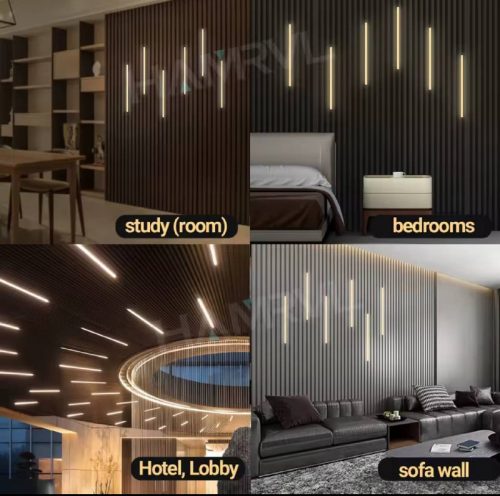 רק 30.9$/99 ש״ח לסט תאורת LED לפאנל עץ עם חיישן מגע, הדלקה חכמה ועיצוב מודרני שמוסיף אווירה לכל חלל!!