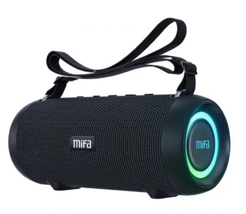רק 42.6$/137 ש״ח לרמקול הנייד העוצמתי Mifa A90 עם באס מודגש, עמידות IPX8, סוללה של 8000mAh ותאורת RGB!!