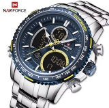 רק 11.9$/39 ש״ח לשעון הכרונוגרף המרשים לגברים מבית NAVIFORCE – עיצוב ספורט־אלגנט, רצועת מתכת, עמידות למים ומנגנון קוורץ מדויק!!