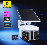 רק 116$/359 ש״ח למצלמת אבטחה חיצונית אלחוטית Baseus Security X1 Pro עם מצלמה כפולה 3K, זיהוי פנים חכם ופאנל סולארי לעבודה רציפה בלי חוטים!!
