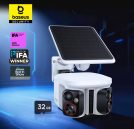רק 116$/359 ש״ח למצלמת אבטחה חיצונית אלחוטית Baseus Security X1 Pro עם מצלמה כפולה 3K, זיהוי פנים חכם ופאנל סולארי לעבודה רציפה בלי חוטים!!
