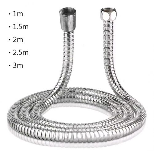 רק 4$/12.9 ש״ח לצינור נירוסטה גמיש לאמבטיה באורך לבחירה – פתרון איכותי, גמיש ועמיד במיוחד לחיבור ראשי מקלחת!!