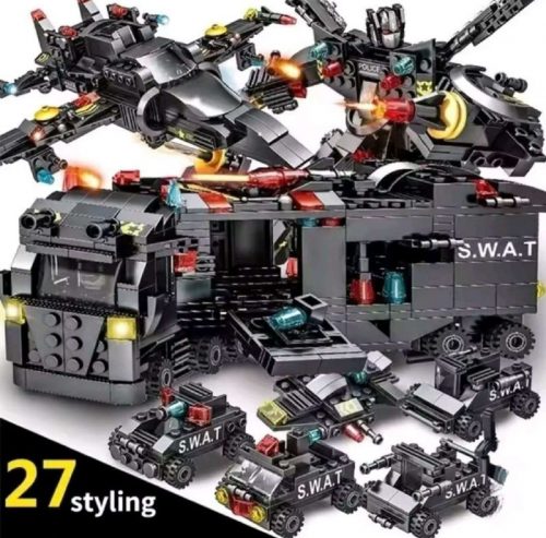 רק 6.9$/22 ש״ח לערכת ההרכבה המשטרתית 8 ב־1 – חוויית בנייה מרתקת ומלאת דמיון לילדים!!