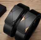 רק 3.5$/11 ש״ח לחגורת גברים אלגנטית מעור PU עם אבזם אוטומטי – מראה יוקרתי שמתאים לעבודה, יציאה או שימוש יומיומי!!