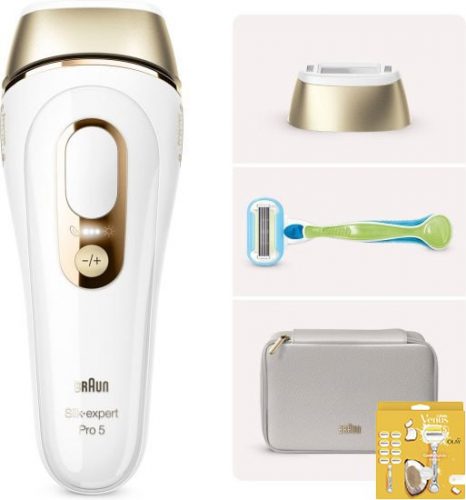 דיל מקומי: מסיר שיער Braun Silk-expert Pro 5 IPL PL5052 בערכה הכוללת סכין גילוח Venus ותיק אחסון אופנתי ב-₪1390 עד הבית!