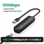 רק 10.5$\38 ש"ח למפצל USB 3.0 של UGREEN כולל כניסת Ethernet לאינטרנט קוי – חיבור הרשת הכי טוב לסטרימר של שיאומי!!