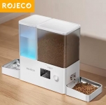 רק 50.7$/166 ש״ח לסט האכלה ושתייה אוטומטי לחיות מחמד מבית ROJECO – פתרון מושלם ודואג בזמן חופשה!!