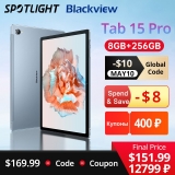 רק 157$\572 ש"ח עם הקופון MAY10 לטאבלט העוצמתי החדש Blackview Tab 15 Pro במבצע השקה!!