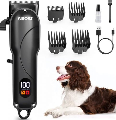 רק 11.9$/39 ש"ח (משלוח חינם בהגעה לסכום כולל של 49$ ומעלה) למכונת התספורת השקטה והנטענת לחיות מבית AIBORS – פתרון מושלם לתספורת ביתית נעימה לכלב או לחתול!!