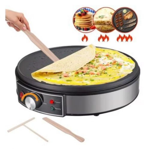 רק 34.9$/111 ש״ח למכונת הקרפים האיכותית 1000W עם משטח נון־סטיק להכנה מהירה וקלה של קרפים ופנקייקים!!
