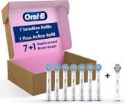 רק 39.6$/126 ש״ח (משלוח חינם בהגעה לסכום כולל של 49$ ומעלה) לסט של 8 ראשים למברשת Oral-B Sensitive – עדינים, איכותיים, ומתאימים לרוב הדגמים!!