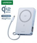 רק 35.8$/116 ש״ח לסוללה הניידת UGREEN 10000mAh עם טעינה אלחוטית ‎Qi2.2‎ וכבל ‎Type-C‎ מובנה – הדגם החדש והמהיר ביותר!!