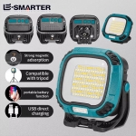 רק 13$/44 ש״ח לפנס עבודה רב־תכליתי COB עם טעינה ב-USB, סוללה נטענת בקיבולת גבוהה!!