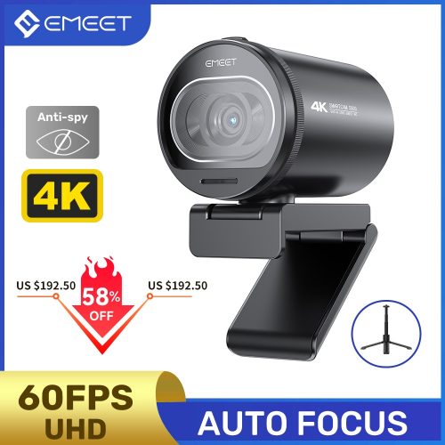 רק 32.1$/104 ש״ח למצלמת רשת EMEET S600 באיכות 4K עם 60FPS, פוקוס אוטומטי ומיקרופונים כפולים – מושלמת לשידורים, שיחות וידאו ולייבים!!