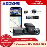 רק 72.5$\270 ש"ח עם הקופון CDIL2 למצלמת הרכב המשולשת המומלצת – AZDOME M550 + כרטיס זכרון 64GB במתנה!!