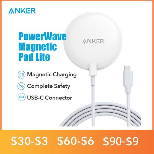 רק 13.8$\48 ש"ח עם הקופון IFPSC6T למטען המגנטי האלחוטי תואם מגסייף MagSafe הנהדר מבית אנקר ANKER!! בארץ המחיר 119 ש״ח!!