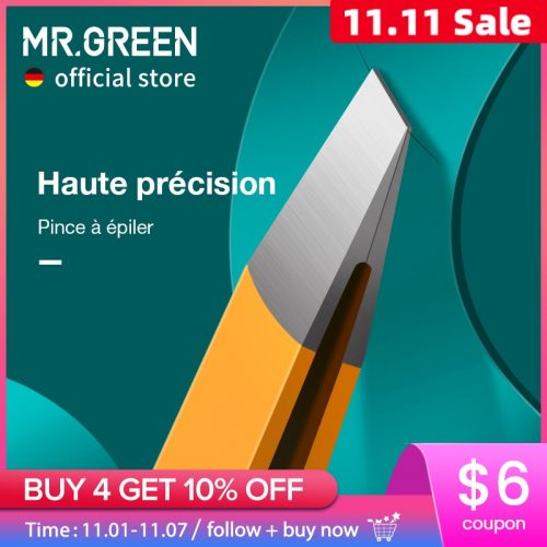 לחטוף!! רק 4.8$\16 ש"ח לפינצטה המקצועית מבית המותג המעולה MR.GREEN!! בארץ המחיר 50 ש״ח!!