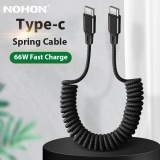 רק 3.2$\11 ש"ח לכבל הטעינה הקפיצי המהיר USB Type C Cable USB C מבית NOHON!!