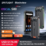 רק 174.9$\615 ש"ח עם הקופון TYQMWT5 ל Blackview Oscal S80 – סמארטפון מוקשח ועמיד (גם במים) עם סוללה ענקית – 13000mah – במבצע השקה עולמי!!