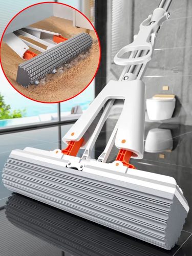 רק 14$/46 ש״ח למגב הספוגי החכם עם מנגנון סחיטה עצמי כולל 2 ראשי ניקוי להחלפה!!